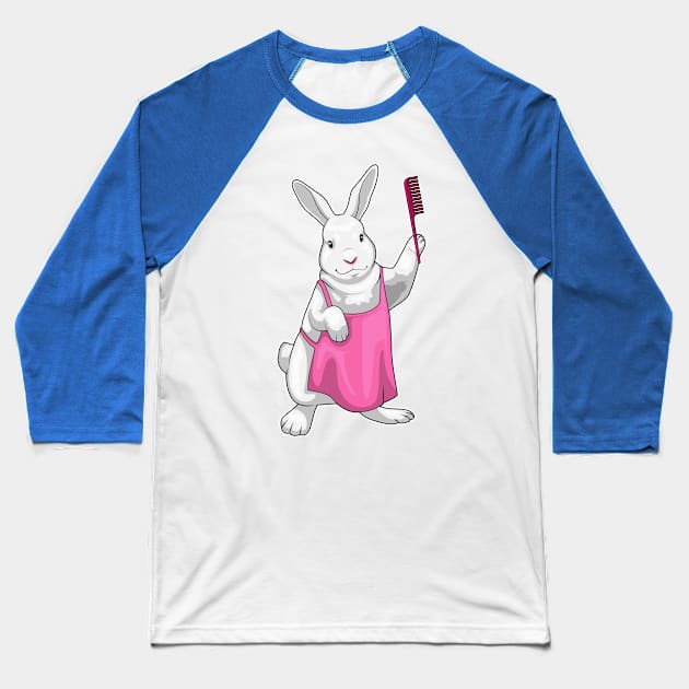 Bunny Hairdresser Comb Baseball T-Shirt by Markus Schnabel